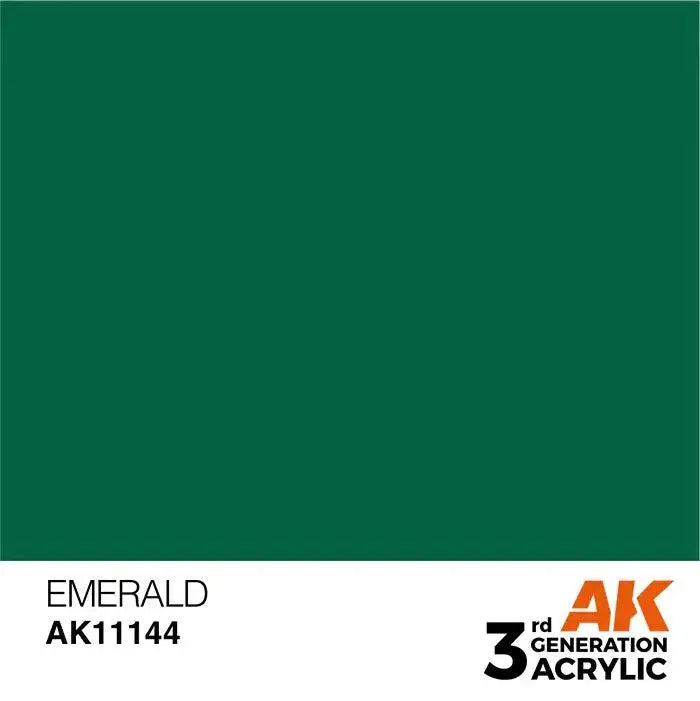 EMERALD AK Interactive 3G Acrylic (.57 oz.) bottle-Arizona Hobbies