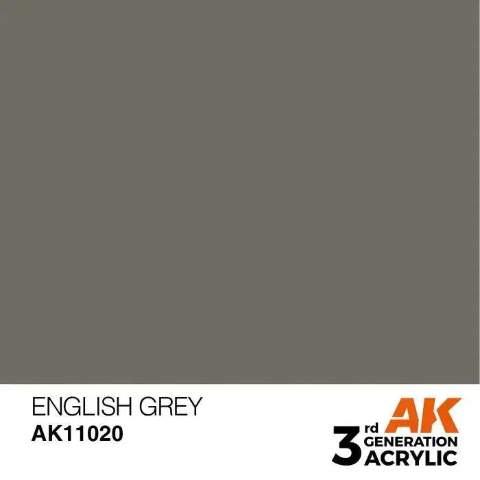 ENGLISH GREY AK Interactive 3G Acrylic (.57 oz.) bottle-Arizona Hobbies