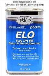 Testors F542143 ELO Easy Lift Off Paint & Decal Remover 8 oz - Arizona Hobbies LLC