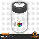 FLAT Clear Finish 2-oz bottle (Air-brush) Tru-Color Paint-with color swatch-Arizona Hobbies