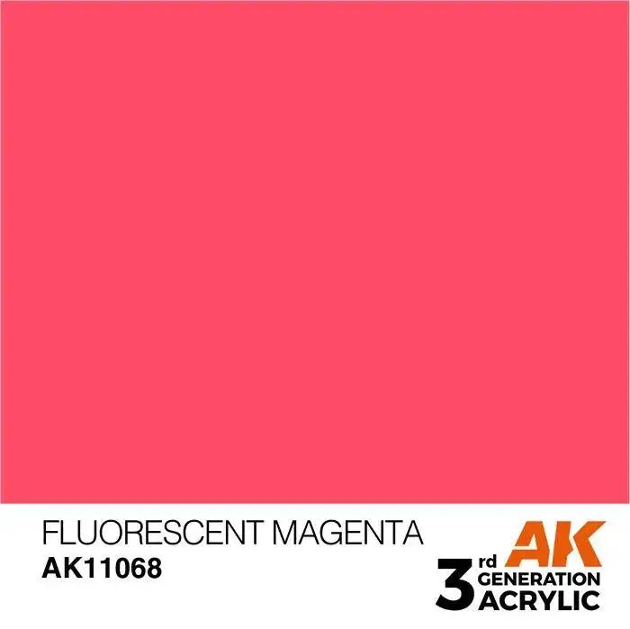 FLUORESCENT MAGENTA AK Interactive 3G Acrylic (.57 oz.) bottle-Arizona Hobbies