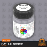 Flat 3-D ALUMINUM 1-oz bottle (Paint brush) Tru-Color Paint-with color swatch-Arizona Hobbies