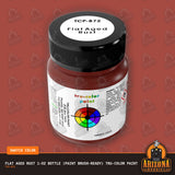 Flat AGED RUST 1-oz bottle (Paint brush) Tru-Color Paint-with color swatch-Arizona Hobbies