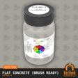Flat CONCRETE 2-oz bottle (Paint brush) Tru-Color Paint SPECIAL ORDER ONLY-with color swatch-Arizona Hobbies