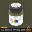 Flat Canadian National GREEN 1-oz bottle (Paint brush) Tru-Color Paint-with color swatch-Arizona Hobbies