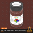 Flat DARK WOODEN RIFLE STOCK 2-oz bottle (Paint brush) Tru-Color Paint SPECIAL ORDER ONLY-with color swatch-Arizona Hobbies