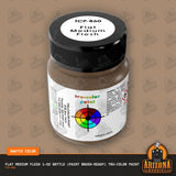 Flat MEDIUM FLESH 1-oz bottle (Paint brush) Tru-Color Paint-with color swatch-Arizona Hobbies