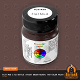 Flat MUD 1-oz bottle (Paint brush) Tru-Color Paint-with color swatch-Arizona Hobbies