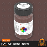Flat MUD 2-oz bottle (Paint brush) Tru-Color Paint SPECIAL ORDER ONLY-with color swatch-Arizona Hobbies