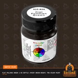 Flat PULLMAN GREEN 1-oz bottle (Paint brush) Tru-Color Paint-with color swatch-Arizona Hobbies