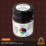 Flat RAILROAD TIE BROWN 1-oz bottle (Paint brush) Tru-Color Paint-with color swatch-Arizona Hobbies