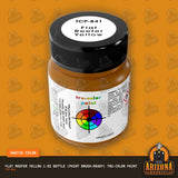Flat REEFER YELLOW 1-oz bottle (Paint brush) Tru-Color Paint-with color swatch-Arizona Hobbies