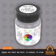 French Air Force GUN METAL (F1-Mirage) FS-37200 1-oz bottle (Air-brush) Tru-Color Paint-with color swatch-Arizona Hobbies