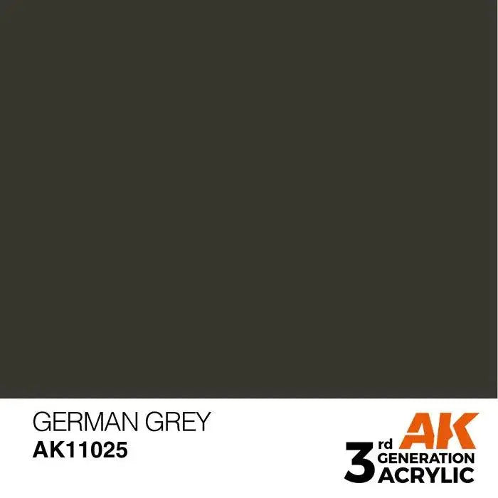 GERMAN GREY AK Interactive 3G Acrylic (.57 oz.) bottle-Arizona Hobbies