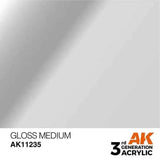 GLOSS MEDIUM AK Interactive 3G Acrylic (.57 oz.) bottle-Arizona Hobbies