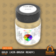 GOLD 1-oz bottle (Air-brush) Tru-Color Paint-with color swatch-Arizona Hobbies