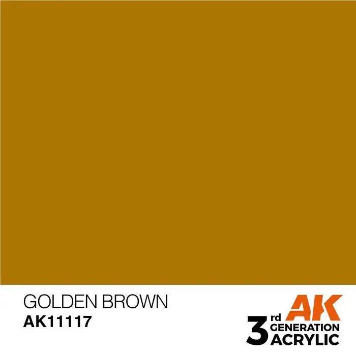 GOLDEN BROWN AK Interactive 3G Acrylic (.57 oz.) bottle-Arizona Hobbies