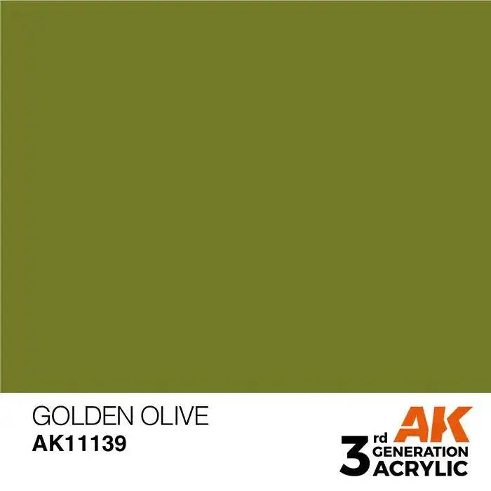 GOLDEN OLIVE AK Interactive 3G Acrylic (.57 oz.) bottle-Arizona Hobbies
