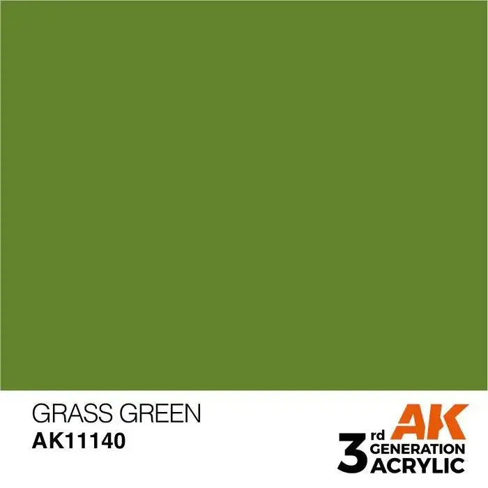 GRASS GREEN AK Interactive 3G Acrylic (.57 oz.) bottle-Arizona Hobbies