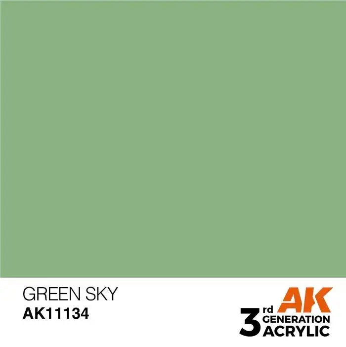 GREEN SKY AK Interactive 3G Acrylic (.57 oz.) bottle-Arizona Hobbies