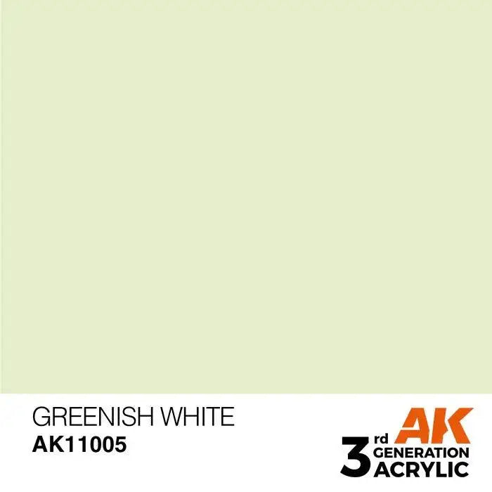 GREENISH WHITE AK Interactive 3G Acrylic (.57 oz.) bottle-Arizona Hobbies