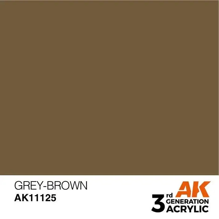 GREY-BROWN AK Interactive 3G Acrylic (.57 oz.) bottle-Arizona Hobbies