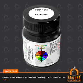 GRIME 1-oz bottle (Air-brush) Tru-Color Paint-with color swatch-Arizona Hobbies