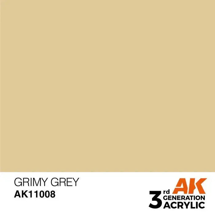 GRIMY GREY AK Interactive 3G Acrylic (.57 oz.) bottle-Arizona Hobbies
