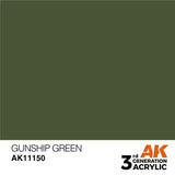 GUNSHIP GREEN AK Interactive 3G Acrylic (.57 oz.) bottle-Arizona Hobbies