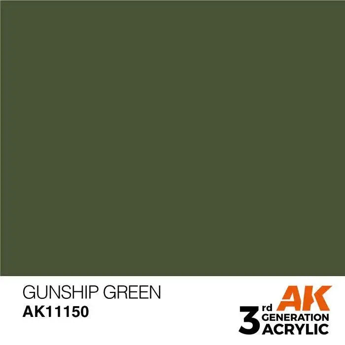 GUNSHIP GREEN AK Interactive 3G Acrylic (.57 oz.) bottle-Arizona Hobbies