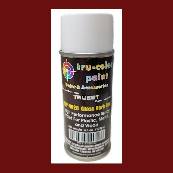 Gloss DARK RED 4.5 oz Spray Can Tru-Color Paint DISCONTINUED WHEN SOLD OUT-with color swatch-Arizona Hobbies