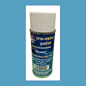 Gloss LIGHT BLUE 4.5 oz Spray Can Tru-Color Paint DISCONTINUED WHEN SOLD OUT-with color swatch-Arizona Hobbies