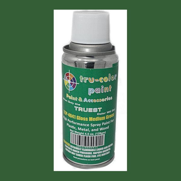 Gloss MEDIUM GREEN 4.5 oz Spray Can Tru-Color Paint DISCONTINUED WHEN SOLD OUT-with color swatch-Arizona Hobbies