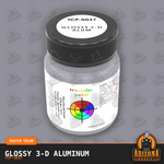Glossy 3-D ALUMINUM 1-oz bottle (Air-brush) Tru-Color Paint-with color swatch-Arizona Hobbies