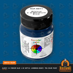 Glossy 3-D MEDIUM BLUE 1-oz bottle (Air-brush) Tru-Color Paint-with color swatch-Arizona Hobbies