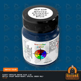 Glossy Chrysler ENGINE BLUE 1-oz bottle (Paint brush) SPECIAL ORDER ONLY-with color swatch-Arizona Hobbies