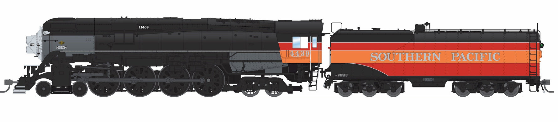 HO Scale Broadway Limited Imports Southern Pacific GS-4 4-8-4, #4439, Deskirted, Partial Daylight Paint, w/ Trim on Pilot, Paragon4 Sound/DC/DCC, Smoke-Sound-Arizona Hobbies