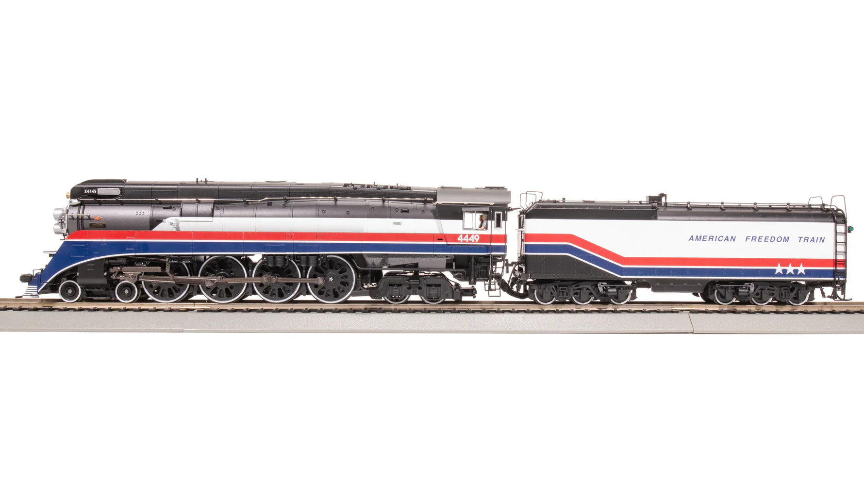 HO Scale Southern Pacific GS-4, #4449, 1975 American Freedom Train, Paragon4 Sound/DC/DCC, Smoke