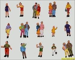 HO Scale Figures Standing painted package of 25 - Arizona Hobbies LLC