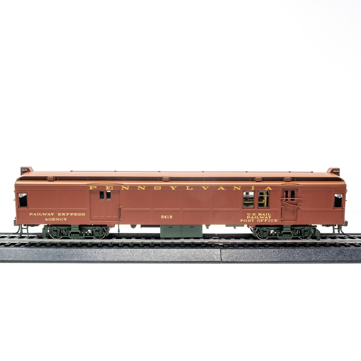 Con-Cor HO Scale MUmP54 Pennsylvania Tuscan Red Baggage-Mail Car 5419 Pre-War