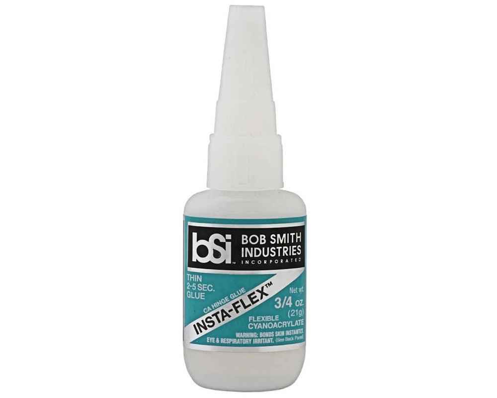 INSTA-FLEX Flexible Thin Super Glue with Pin in Cap 3/4 oz Bob Smith Ind-Arizona Hobbies