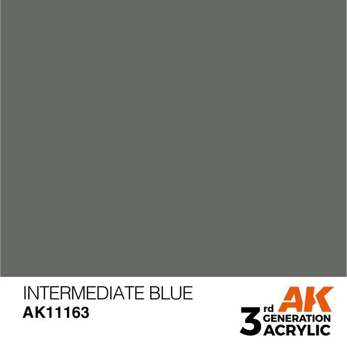INTERMEDIATE BLUE AK Interactive 3G Acrylic (.57 oz.) bottle-Arizona Hobbies