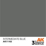 INTERMEDIATE BLUE AK Interactive 3G Acrylic (.57 oz.) bottle-Arizona Hobbies