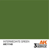 INTERMEDIATE GREEN AK Interactive 3G Acrylic (.57 oz.) bottle-Arizona Hobbies
