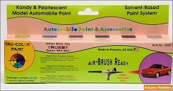 Kandy and Pearlescent Glossy Automobile Paint Set 6 bottles (Airbrush- TCPS-10301