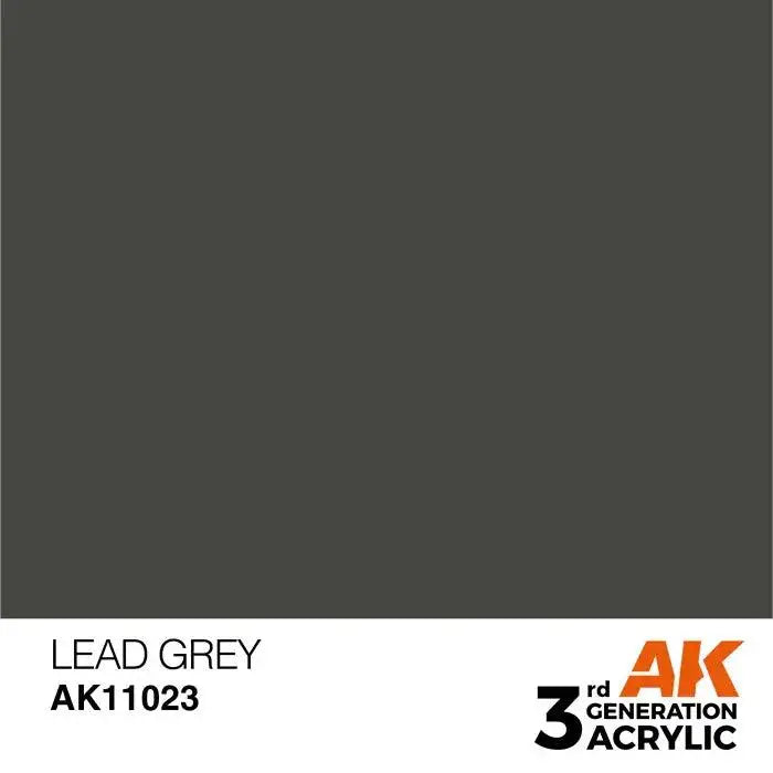 LEAD GREY AK Interactive 3G Acrylic (.57 oz.) bottle-Arizona Hobbies