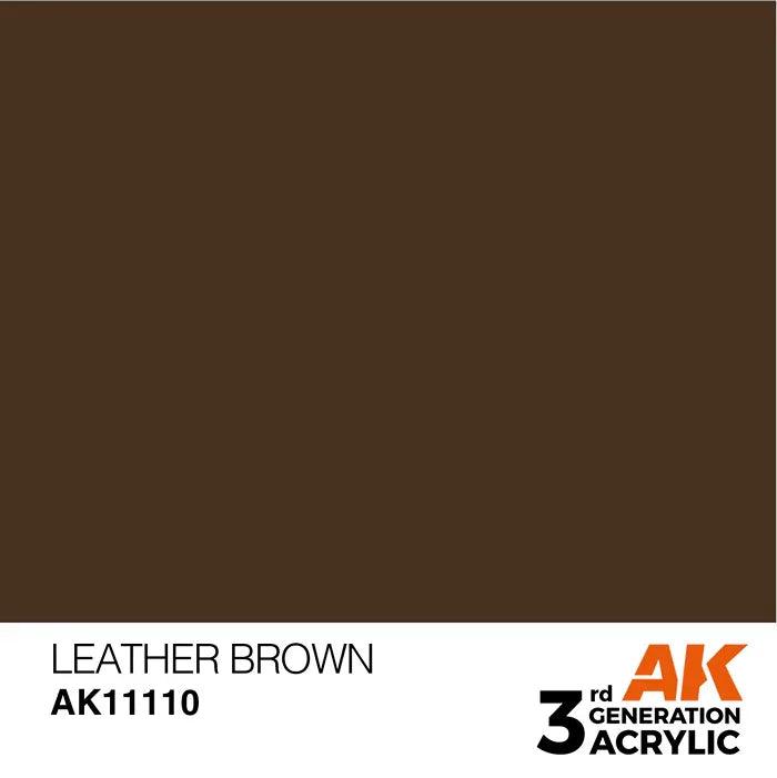 LEATHER BROWN AK Interactive 3G Acrylic (.57 oz.) bottle-Arizona Hobbies
