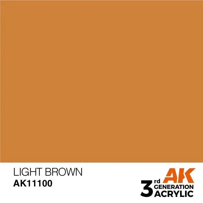 LIGHT BROWN AK Interactive 3G Acrylic (.57 oz.) bottle-Arizona Hobbies