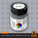 LIGHT GRAY PRIMER 1-oz bottle (Air-brush) Tru-Color Paint-with color swatch-Arizona Hobbies