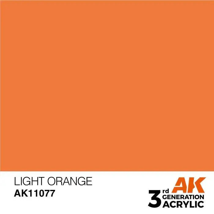 LIGHT ORANGE AK Interactive 3G Acrylic (.57 oz.) bottle-Arizona Hobbies